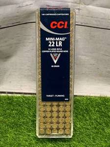 lot 59 image: 100 Rounds .22 Mini Mag Ammo Ammunition