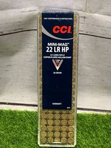 lot 67 image: 100 Rounds .22 Mini Mag Hollow Point Ammo Ammunition