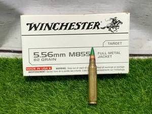 lot 73 image: 20 Rounds 5.56 Green Tip Ammo Ammunition
