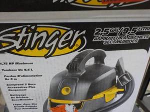 Stinger 2.5 Gallon 1.75 hp WetDry ...