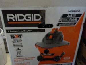 Rigid 3.5 hp 6 gallon WetDry Vac ...