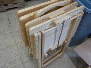 Set of 4 wood TV Trays...