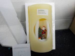 Swirling Musical Xmas Scene LED Fla...