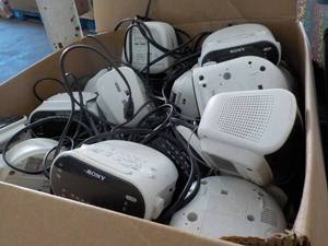 Box of Alarm Clocks untested...