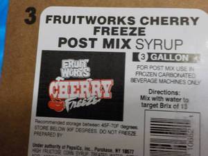 5 -3 Gallon Boxes Fruitworks Cherry...