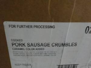 40 lb. Box Frozen Cooked Pork Sausa...