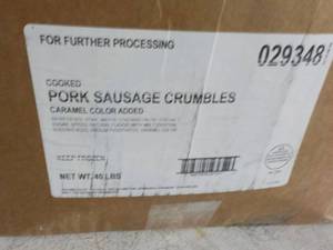 40 lb. Box Frozen Cooked Pork Sausa...