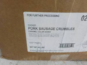 40 lb. Box Frozen Cooked Pork Sausa...