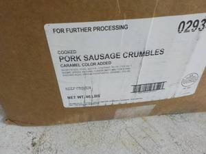 40 lb. Box Frozen Cooked Pork Sausa...