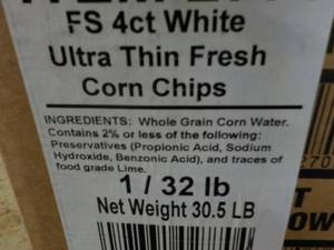 Box of 30.5 lb. Frozen White Corn C...