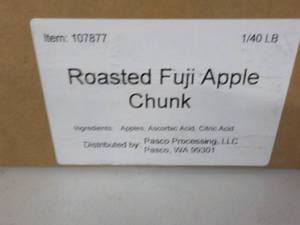 40 lb. Box Frozen Roasted Fuji appl...