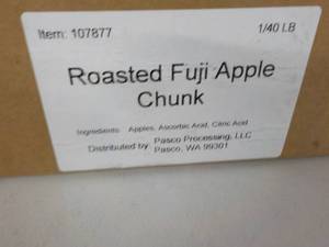 40 lb. Box Frozen Roasted Fuji appl...