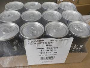 12 packs 6 oz cans Triple Shot Kitu...