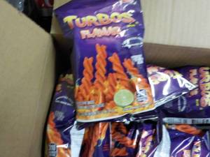Case of 64- 2 oz Bags Turbos Flamas...