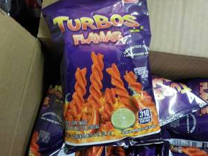 Case of 64- 2 oz Bags Turbos Flamas...