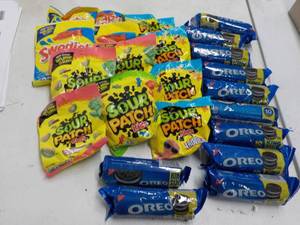 Oreos, Swedish Fish and Sour Patch...