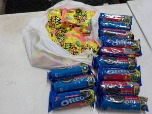 Oreos and Sour Patch Kids near or...