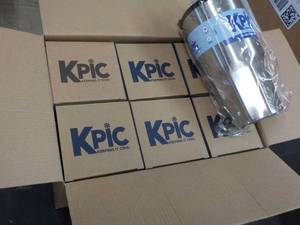 Case of 6 KPIC Silver 30 oz tumbler...