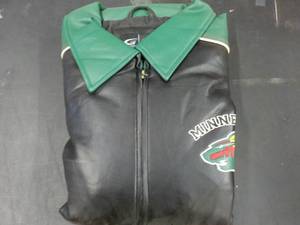 MN Wild Leather Jacket Size L...