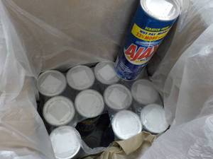 12 - 28 oz Cans Ajax with Bleach...