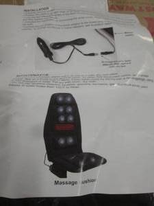 car 12 volt massage cushion ...
