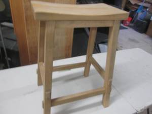 wooden stool ...