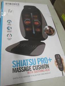 shiatsu pro massage cushion with he...