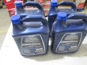 4-1 gallon jugs of peak blue antifr...