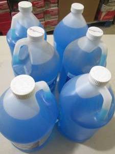 6-1 gallon jugs of xtreme blue wind...