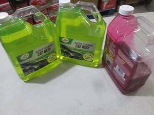 2.5 gallons of car wash soap ...