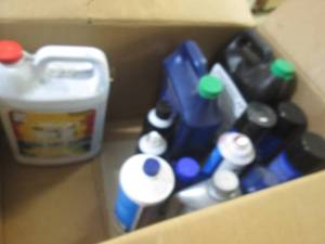 box of automotive supplies ...