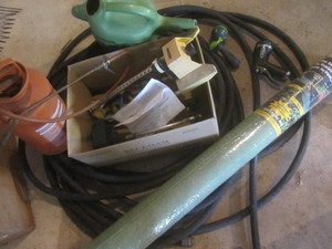 lot 439 image: Hose, Sprinklers, Weed Barrier