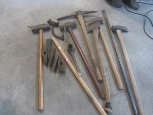 lot 450 image: Axes, Mauls, Log Roller