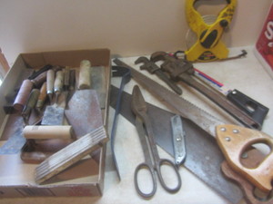 lot 533 image: Cement Tool, Stanley Tape
