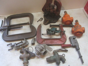lot 540 image: Pipe Vise, C-Clamps