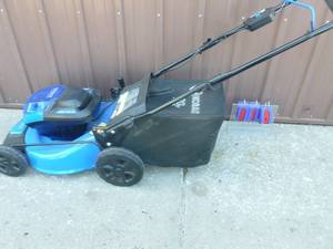 Kobalt 80 volt brushless lawn mower. Appears new. No battery or charger. As shown.