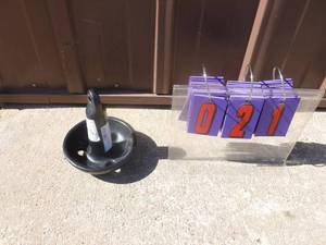 8 lb coated mushroom anchor. New. As shown.