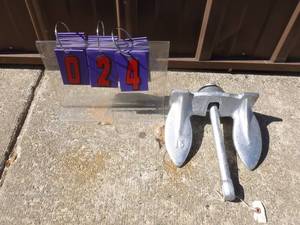 15 lb river anchor. New. As shown.