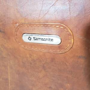 lot 163 image: Samsonite Leatherette Overnight Suitcase