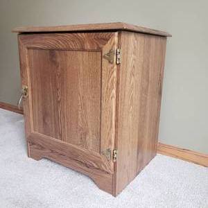 lot 95 image: Faux Icebox liquor cabinet