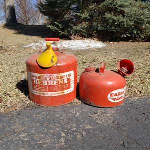 lot 181 image: Retro Pair of Spare Gas Tanks