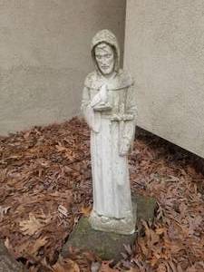 lot 68 image: St. Francis Concrete Sculpture