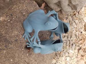 lot 67 image: Fun Collection of Frog Yard Art