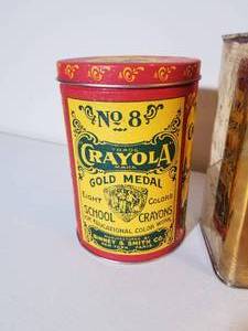 lot 177 image: Collection of Fun Vintage Tin Cans