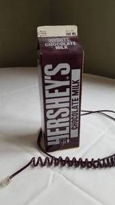 lot 214 image: Hershey Chocolate Milk Carton Novelty Telephone