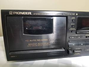 lot 249 image: Pioneer Stereo Double Cassette Deck Model CT-W404R