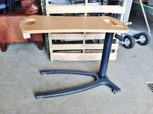 MSRP $900 High Quality Hill-Rom&nbspArt of Care Height Adjustable Overbed Table Model 635 With Slot For Mirror Storage Container (pictured in stock photonot included) &amp Purell Sanitation Wipe (pictured in stock photonot included) - Great Condition