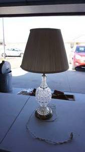 lot 80 image: Glass Lamp with Shade