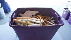 lot 89 image: Bin with Hangers