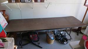 lot 123 image: Brown Folding Table